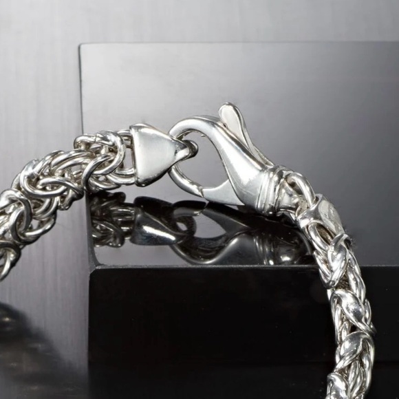 NEW ROSS SIMONS 8” STERLING ITALIAN BYZANTINE BRACELET - Picture 8 of 9